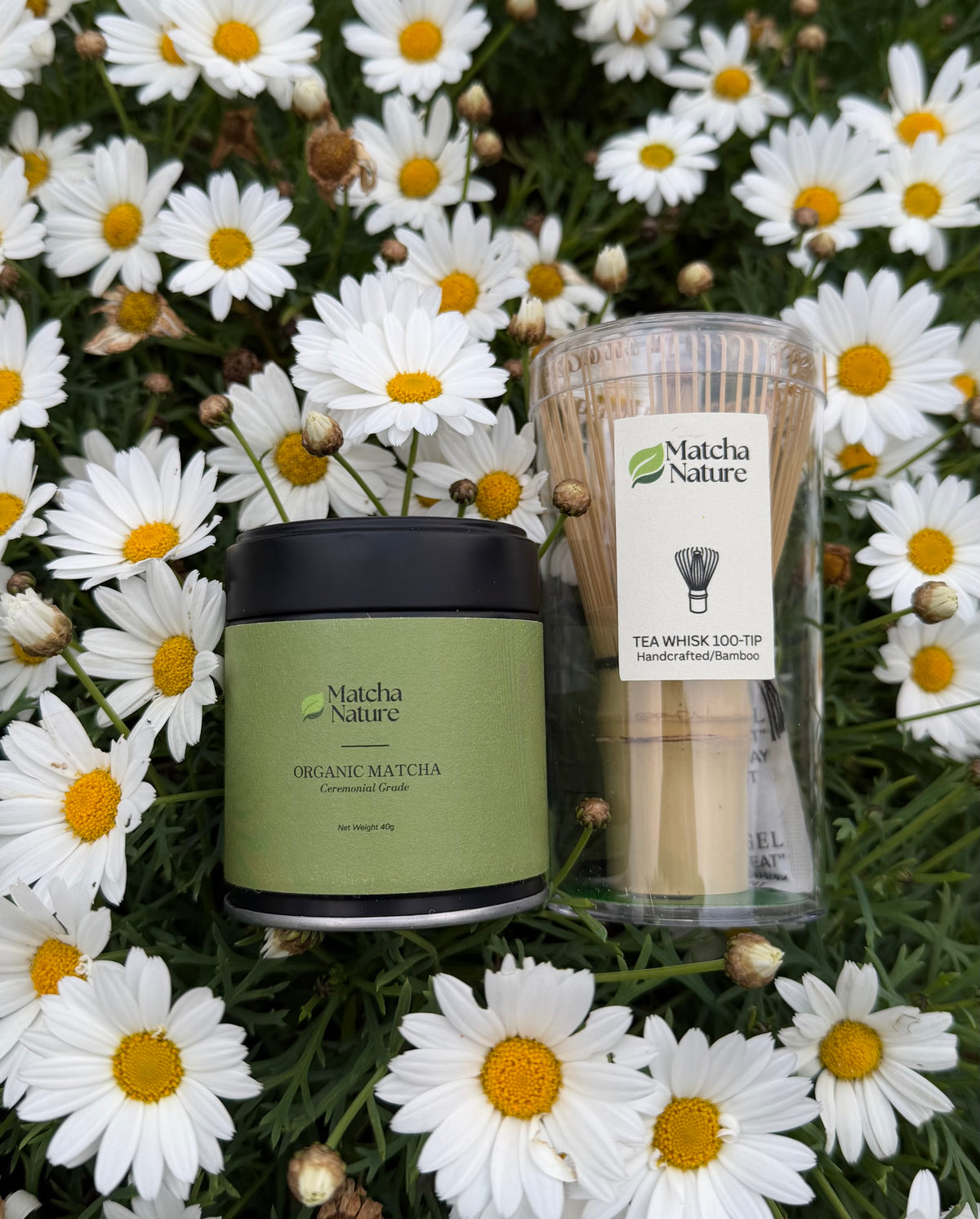 Organic Ceremonial Grade Matcha & Whisk Set