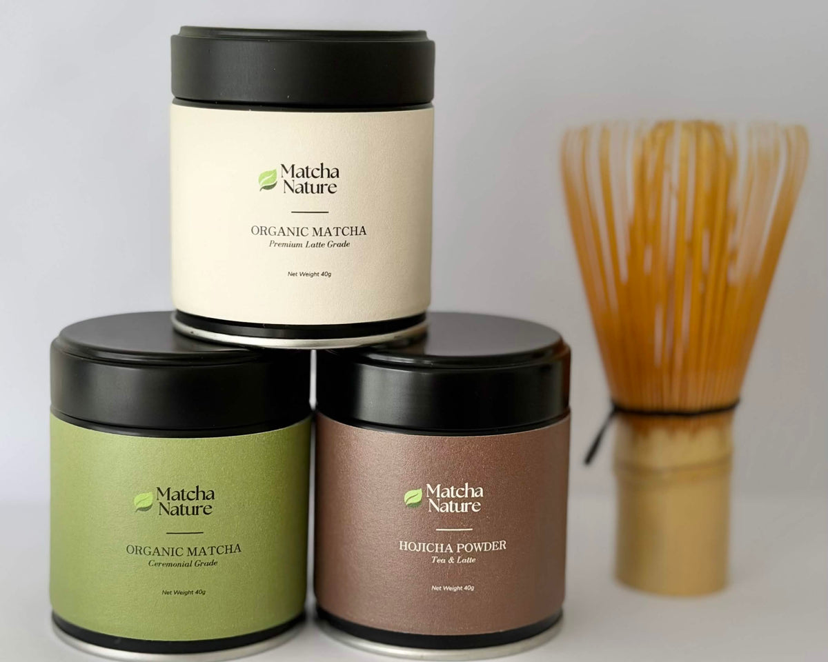 Trio Set + Free Chasen (Traditional Bamboo Whisk)