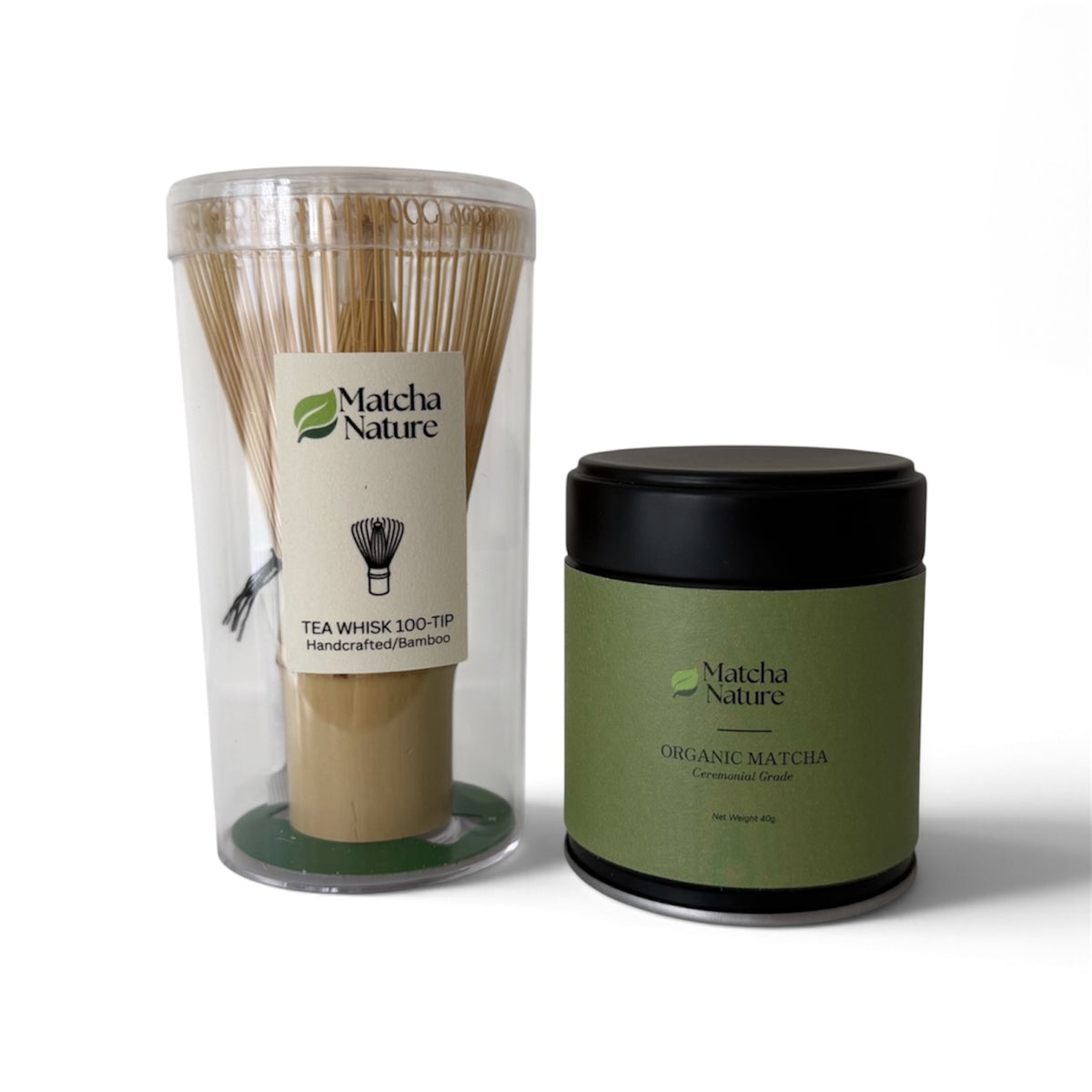 Organic Ceremonial Grade Matcha & Whisk Set